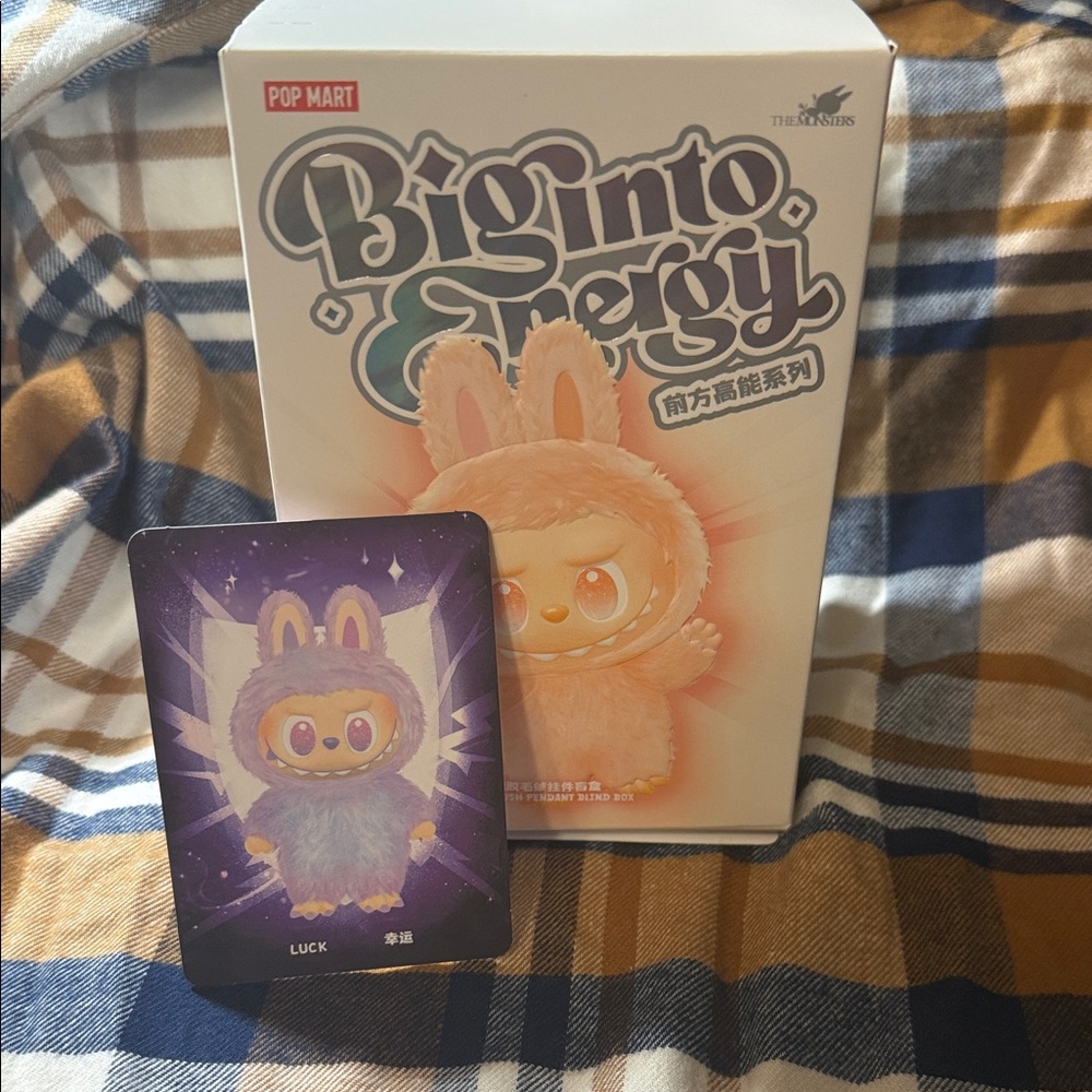 Pop Mart Big Into Energy Labubu LUCK AUTHENTIC